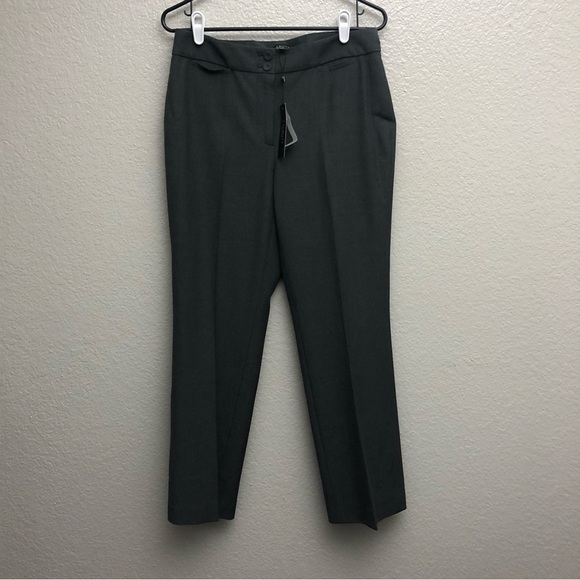Talbots Petites Women’s Heather Gray Heritage Wool Blend Dress Pants Size 8P NWT - Picture 1 of 6